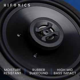 Hifonics Zeus tweeter detail showing mylar dome for clear highs