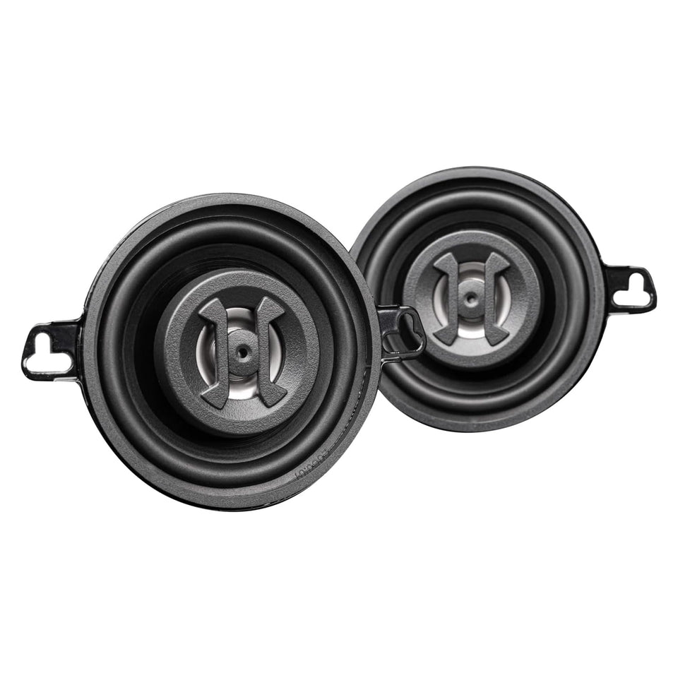 Hifonics Zeus ZS35CX front view showcases a compact 3.5-inch coaxial design for cars