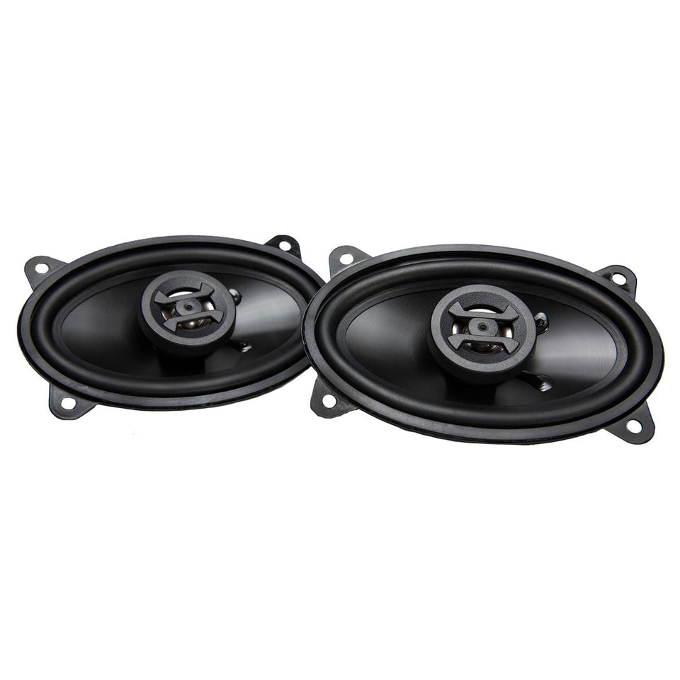 Hifonics Zeus ZS46CX coaxial 4x6 front view delivering balanced mids and crisp highs.