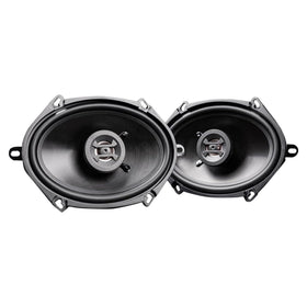Hifonics Zeus front view showing cone and tweeter, improves clarity