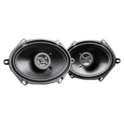 Hifonics Zeus front view showing cone and tweeter, improves clarity