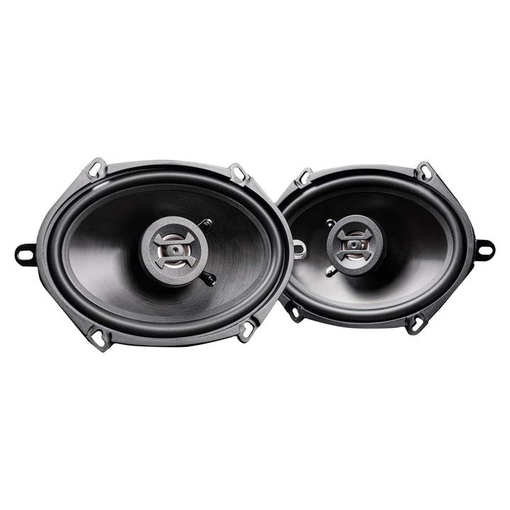 Hifonics Zeus front view showing cone and tweeter, improves clarity