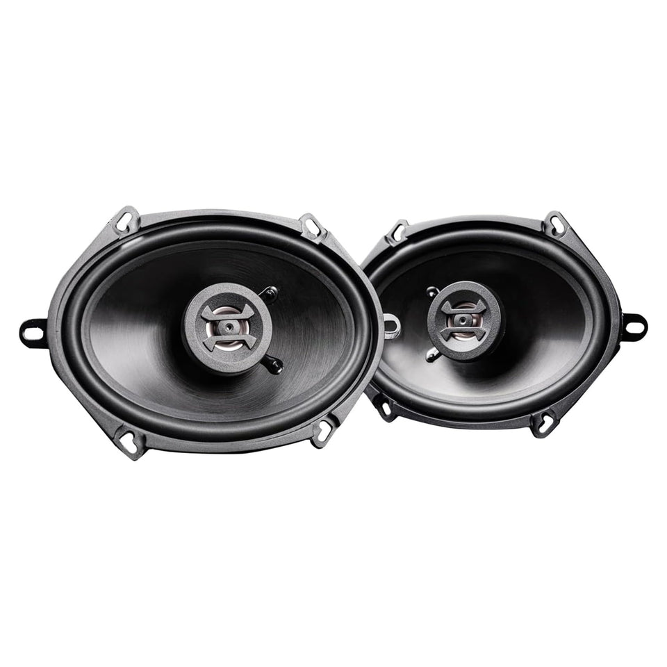 Hifonics Zeus front view showing cone and tweeter, improves clarity