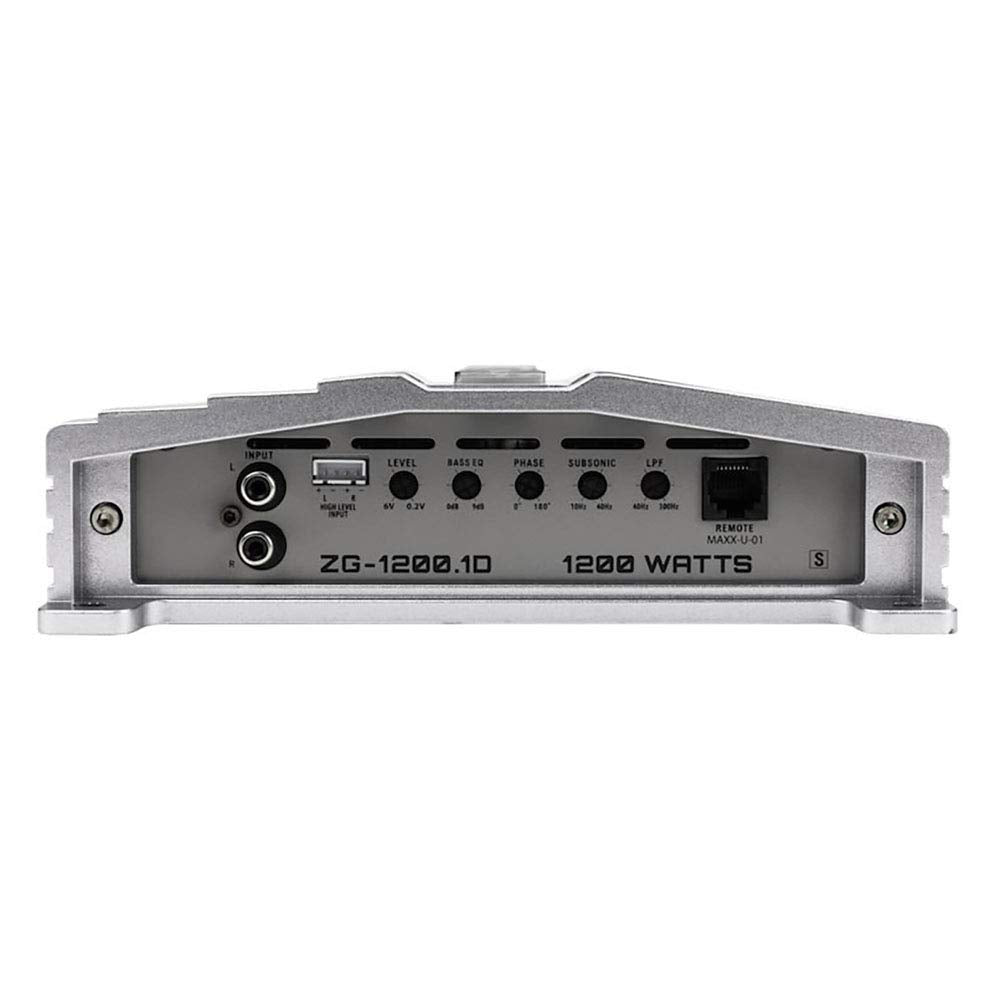 Hifonics ZG-1200.1D wiring options enable flexible installation and clean connections.