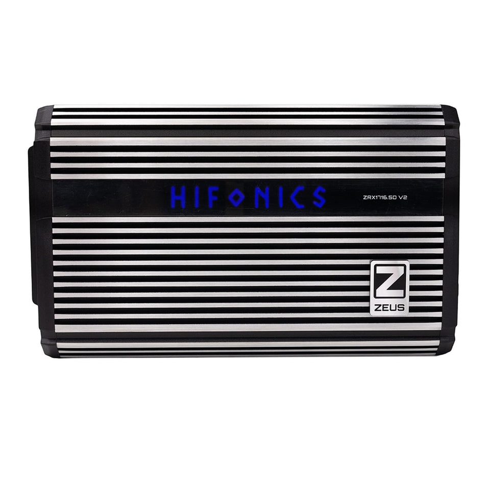 Hifonics ZRX1716-5DV2 front panel with quick-access tuning controls.
