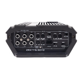 Hifonics ZRX1716-5DV2 top view showing compact footprint for installs.