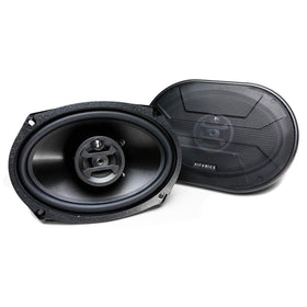 Hifonics front view showing 6x9 speaker and improved sound clarity