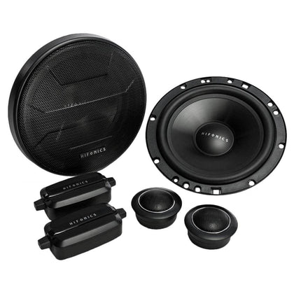 Hifonics Zeus ZS65C front view showing speaker face and grille, improved sound clarity