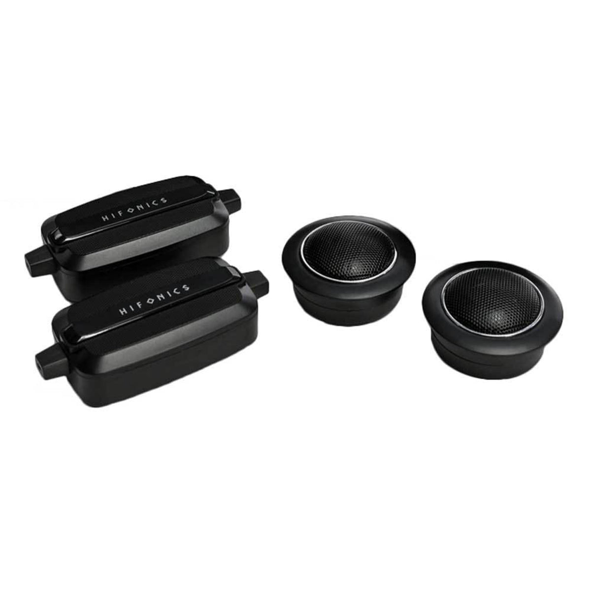 Hifonics Zeus package with crossover, grills, and mounting hardware for easy install