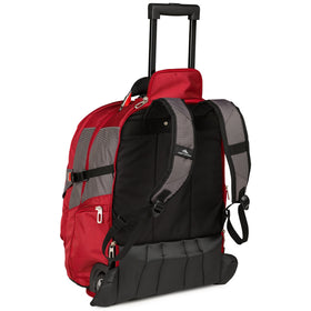High Sierra XBT side zippered pockets highlighting expanded storage on the go.
