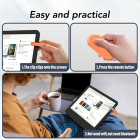 HIGHGO page-turner features mute button for quiet reading scenarios.