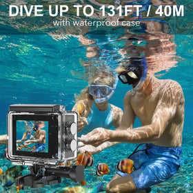 Hiicam 64GB card included, expandable up to 256GB for longer shoots