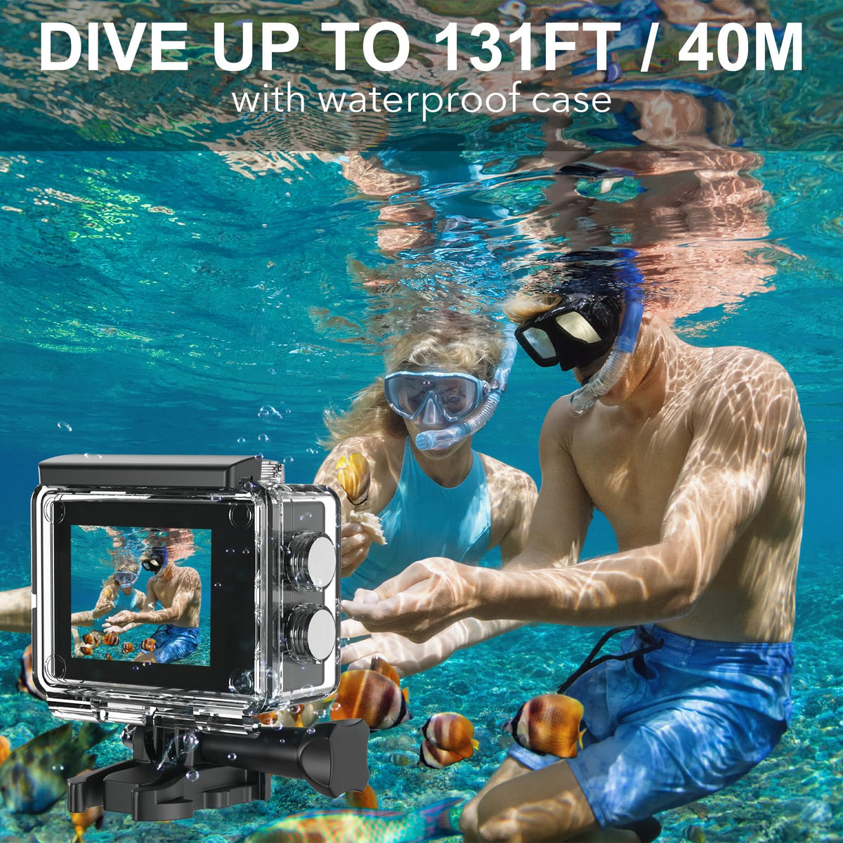 Hiicam action camera 64GB card included for immediate recording
