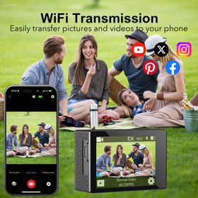 Hiicam action camera remote control included for easy setup