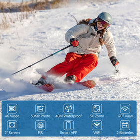 Hiicam action camera controlled via WiFi app for quick previews