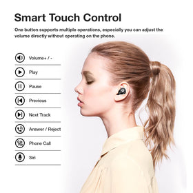Hikapa X9 touch controls in use for easy music and call handling.