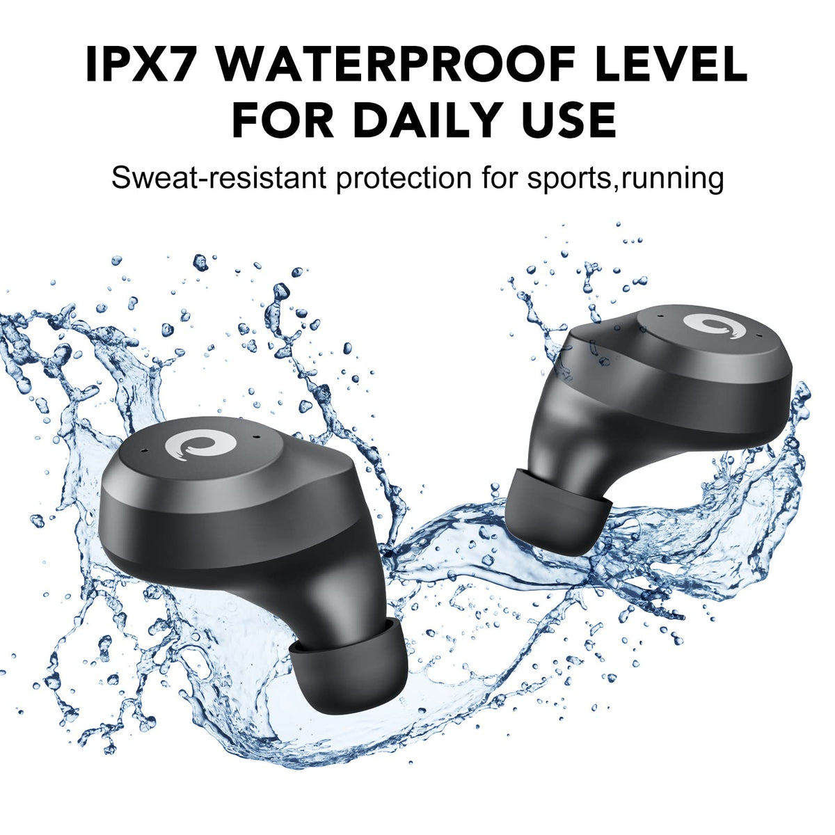 Hikapa X9 waterproof design resistant to sweat and rain during workouts