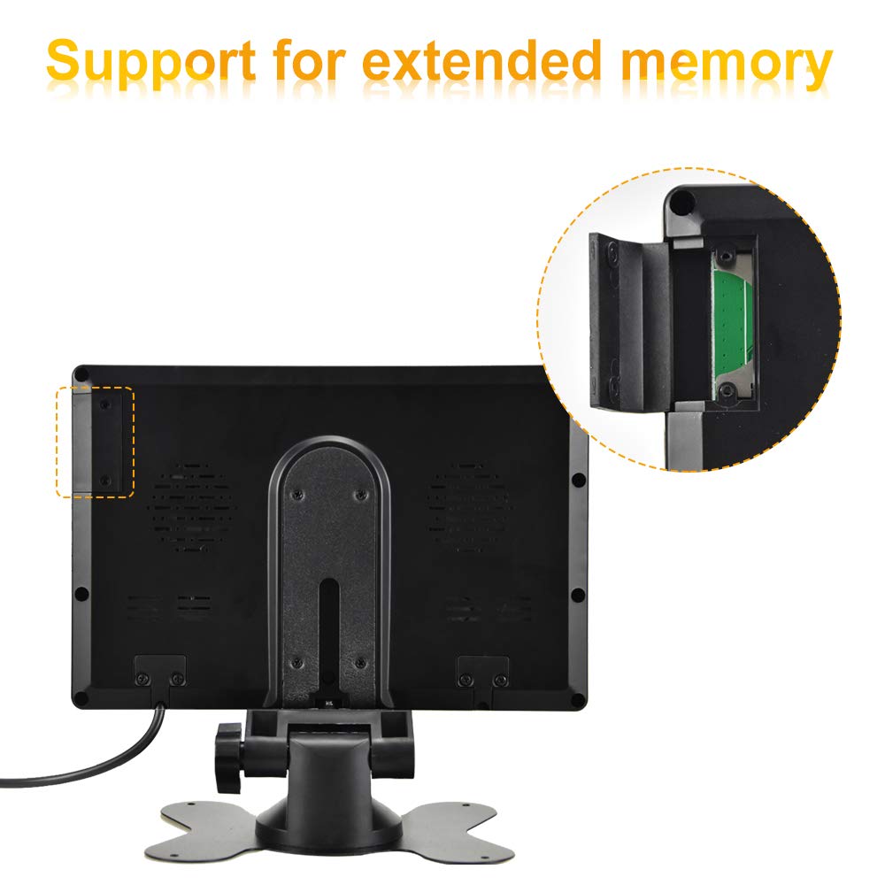 Hikity 1080P DVR monitor provides vivid images for confident reversing.
