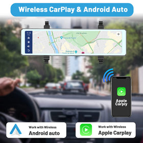 Hikity touchscreen close-up with gesture control — enables quick, safe adjustments while driving