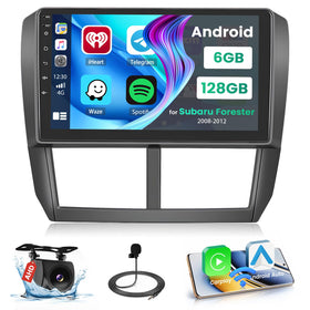 Hikity Forester front panel view for integrated Subaru stereo