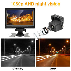 Hikity IP69 waterproof backup camera withstands rain and dust for all-weather use.