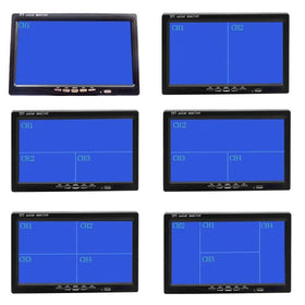 Hikity quad-split display shows four camera views for expanded vehicle awareness.