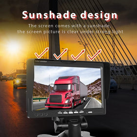 Hikity rear-view auto-switch activates when reversing for hands-free monitoring.