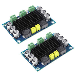 HiLetgo front view of amplifier board showing layout and connectors for easy installation