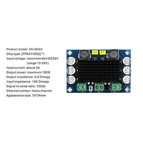 HiLetgo powered board connected to speaker illustrating real-world audio output