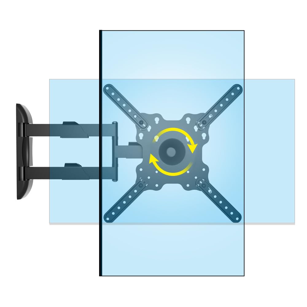 HILLPORT DY3255 vertical swivel mount supports 32-50 inch TVs for flexible viewing.