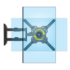 HILLPORT DY3255 vertical swivel mount supports 32-50 inch TVs for flexible viewing.