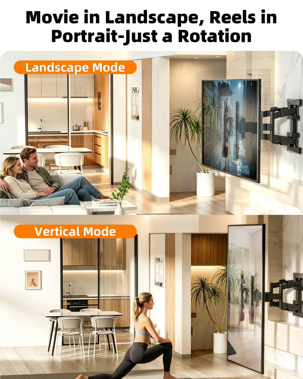 Hillport DY3770 anti-loosening design maintains screen position after switching.