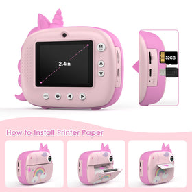 HiMont Kids Camera USB transfer cable enables easy backup of moments