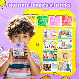 HiMont printed photos decorated with pens showing creativity and keepsake benefit
