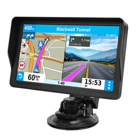 HINYFVOZ 9 inch GPS display showing clear navigation on the dashboard