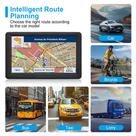 HINYFVOZ GPS dashboard display showing vehicle-ready navigation