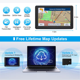 HINYFVOZ safety alerts highlighting speed cameras and turns for safer driving