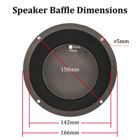 HiQltyla 6-5 inch car audio baffle focuses sound, reduces panel resonance.