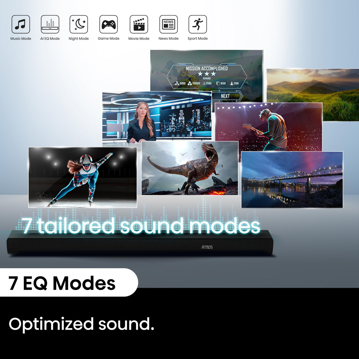 Hisense AX3100Q Roku TV Ready badge simplifies streaming setup.