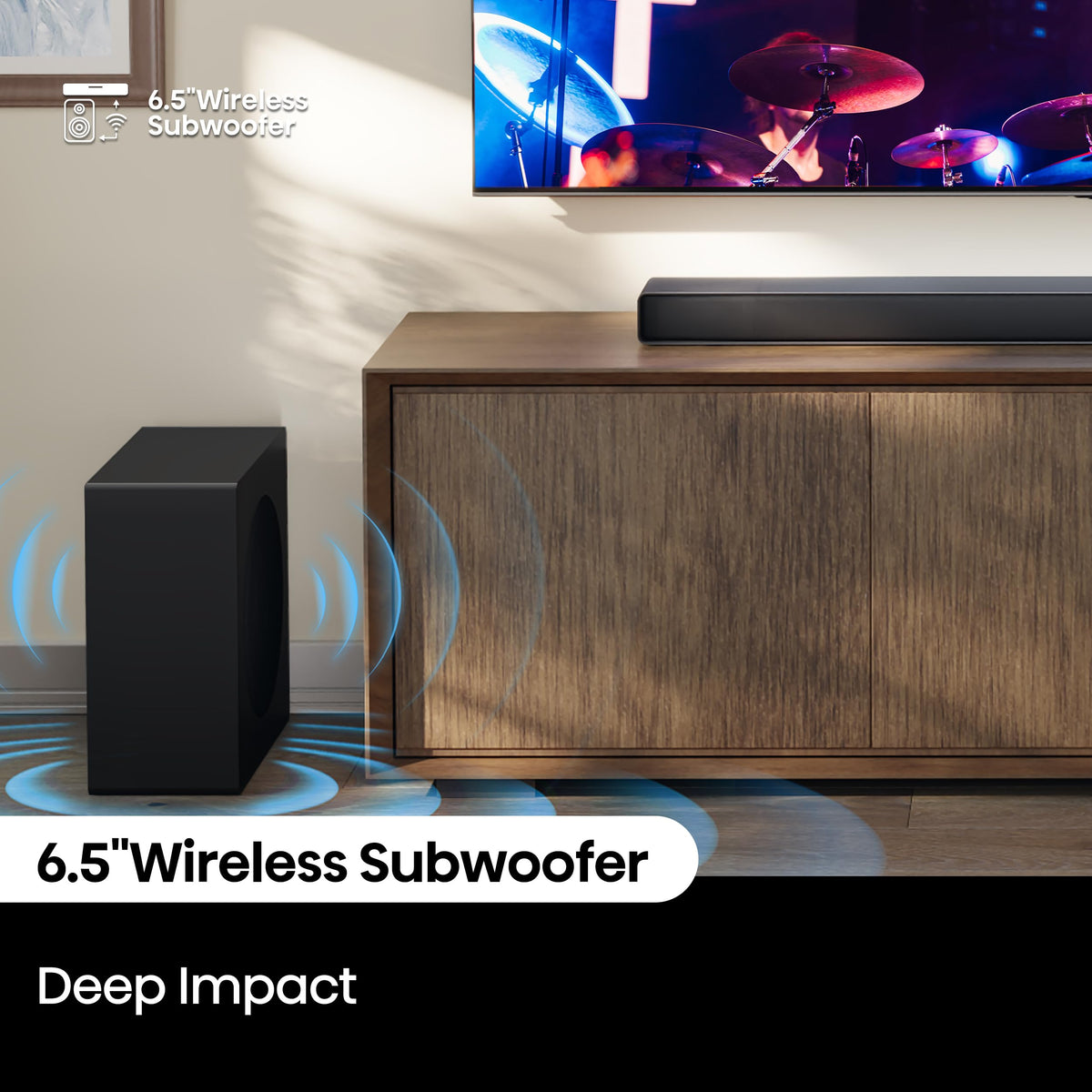 AX3120Q compact design fits under most TVs.