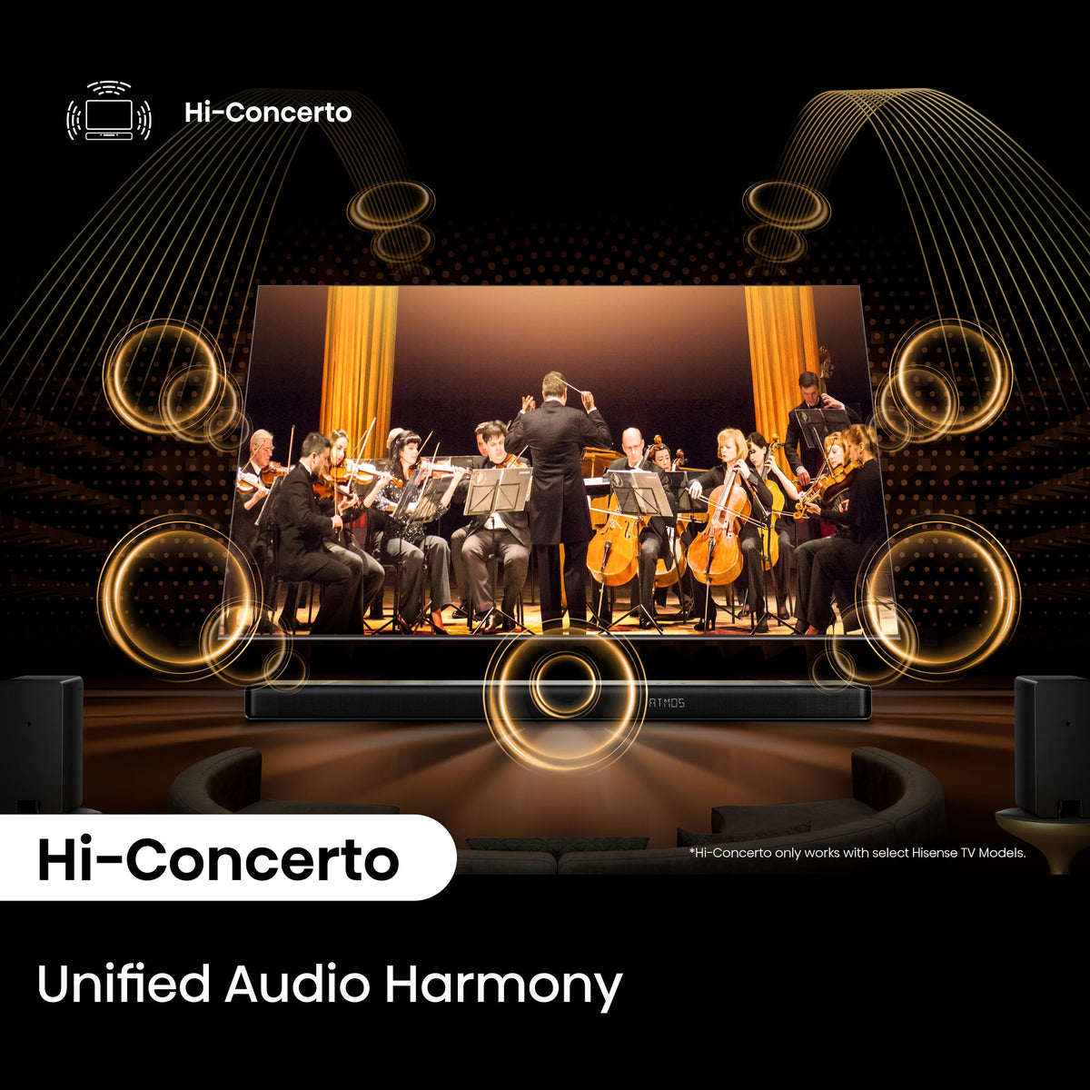 Hisense AX5140Q Dolby Atmos and DTS:X for immersive sound from all directions