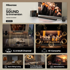 Hisense AX5140Q rear speakers for enhanced surround sound setup