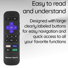 Hisense Roku TV IR remote in use controlling streaming apps smoothly