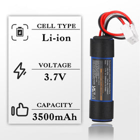 Hisewen battery next to ruler showing compact 2.68×0.67 inch size