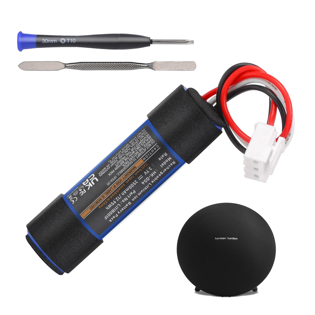 Hisewen front packaging showing replacement battery and benefits