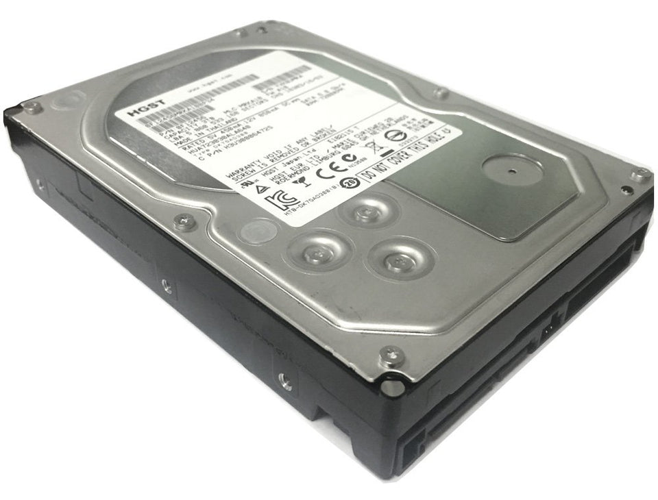 Hitachi Ultrastar 7K3000 3TB drive, top view, enterprise-grade build highlighted