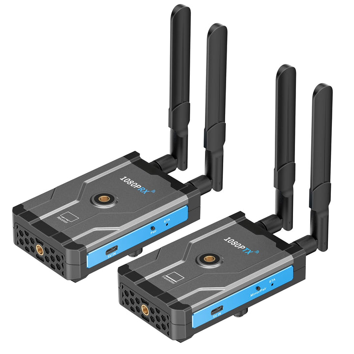 HITGFRI front panel view showing ports and blue casing for easy setup benefit