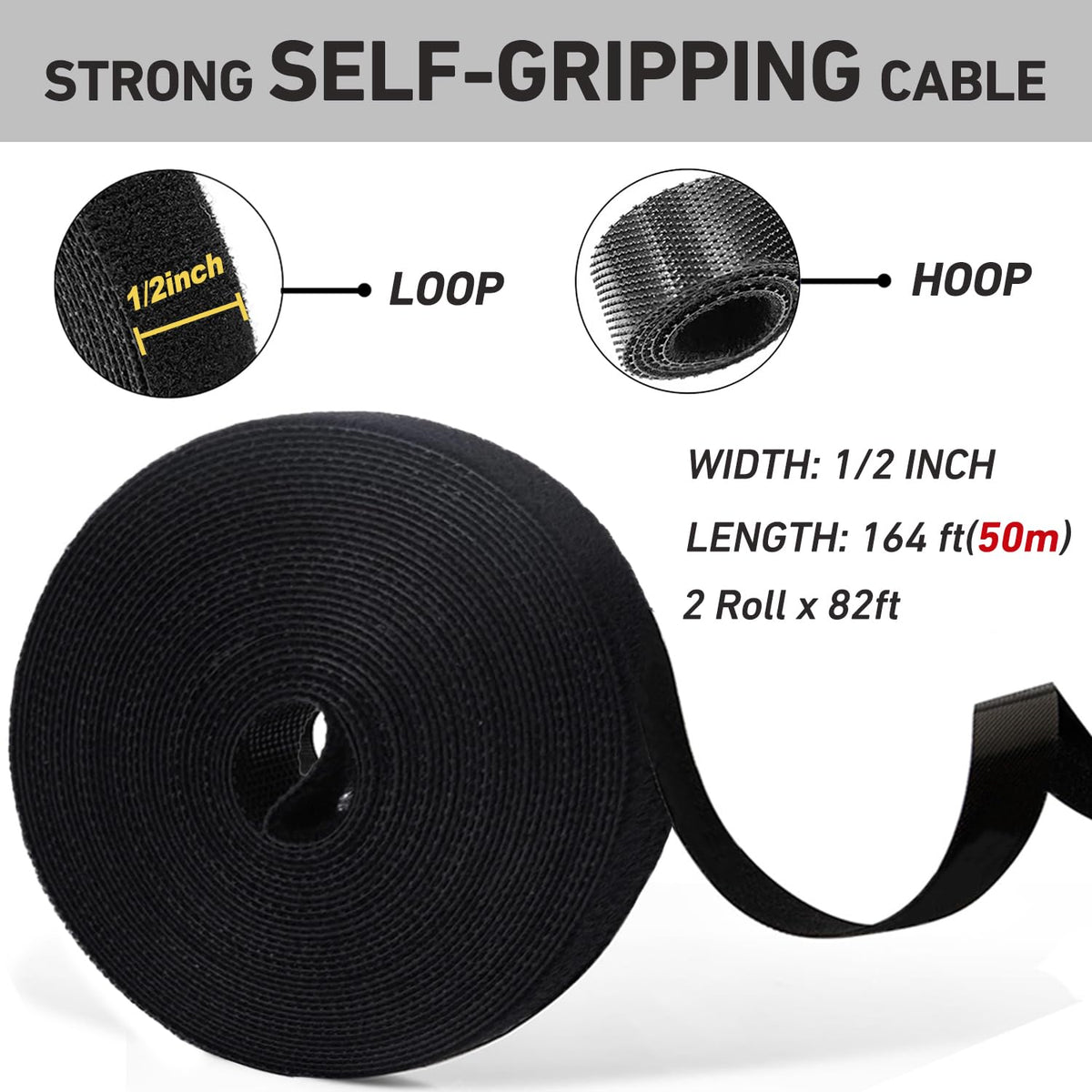 Hitotsu hook-and-loop close-up highlighting reusable grip and easy release