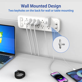 HITRENDS 6 ft extension cord provides flexible reach to distant outlets.