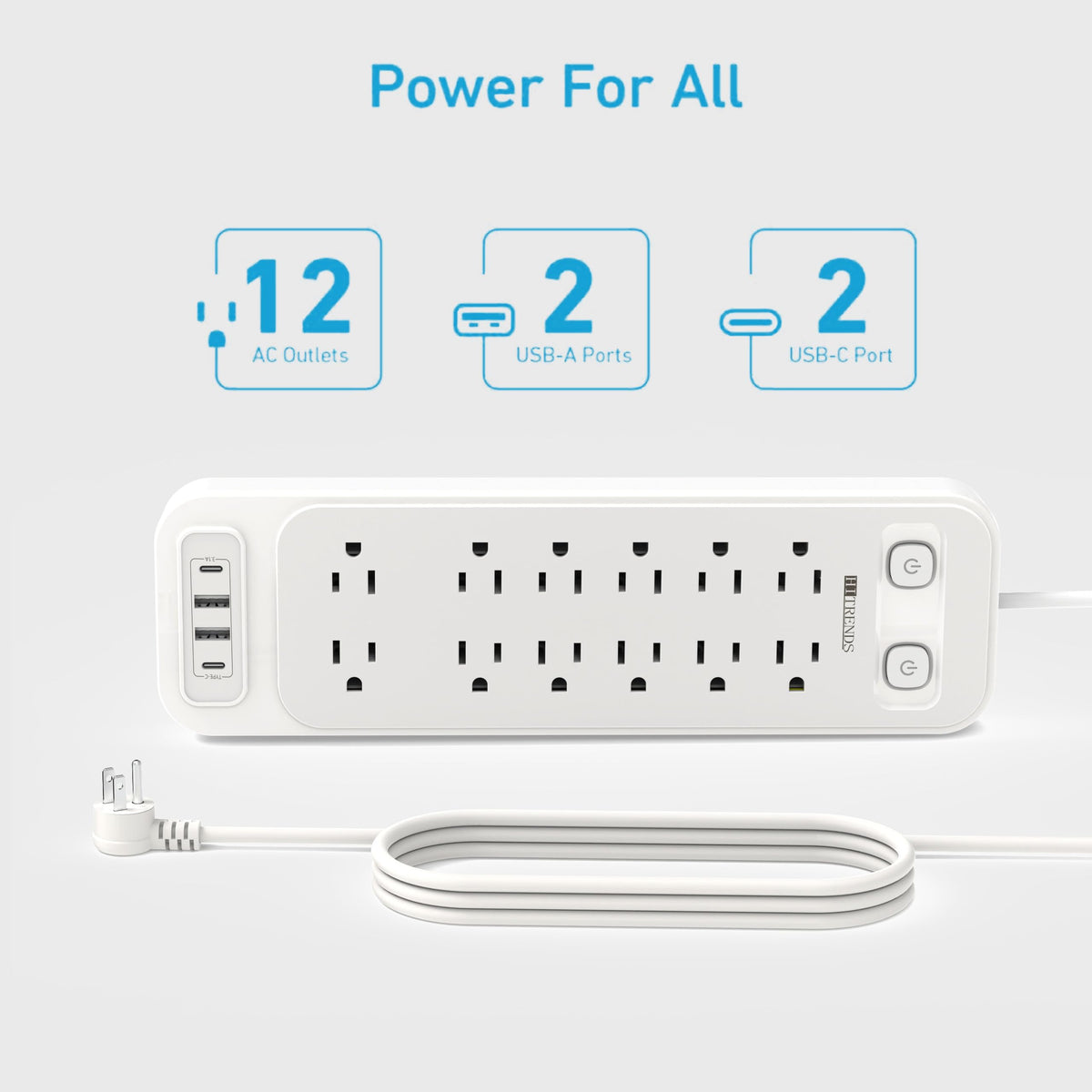HITRENDS two USB-C and two USB-A ports for convenient device charging.